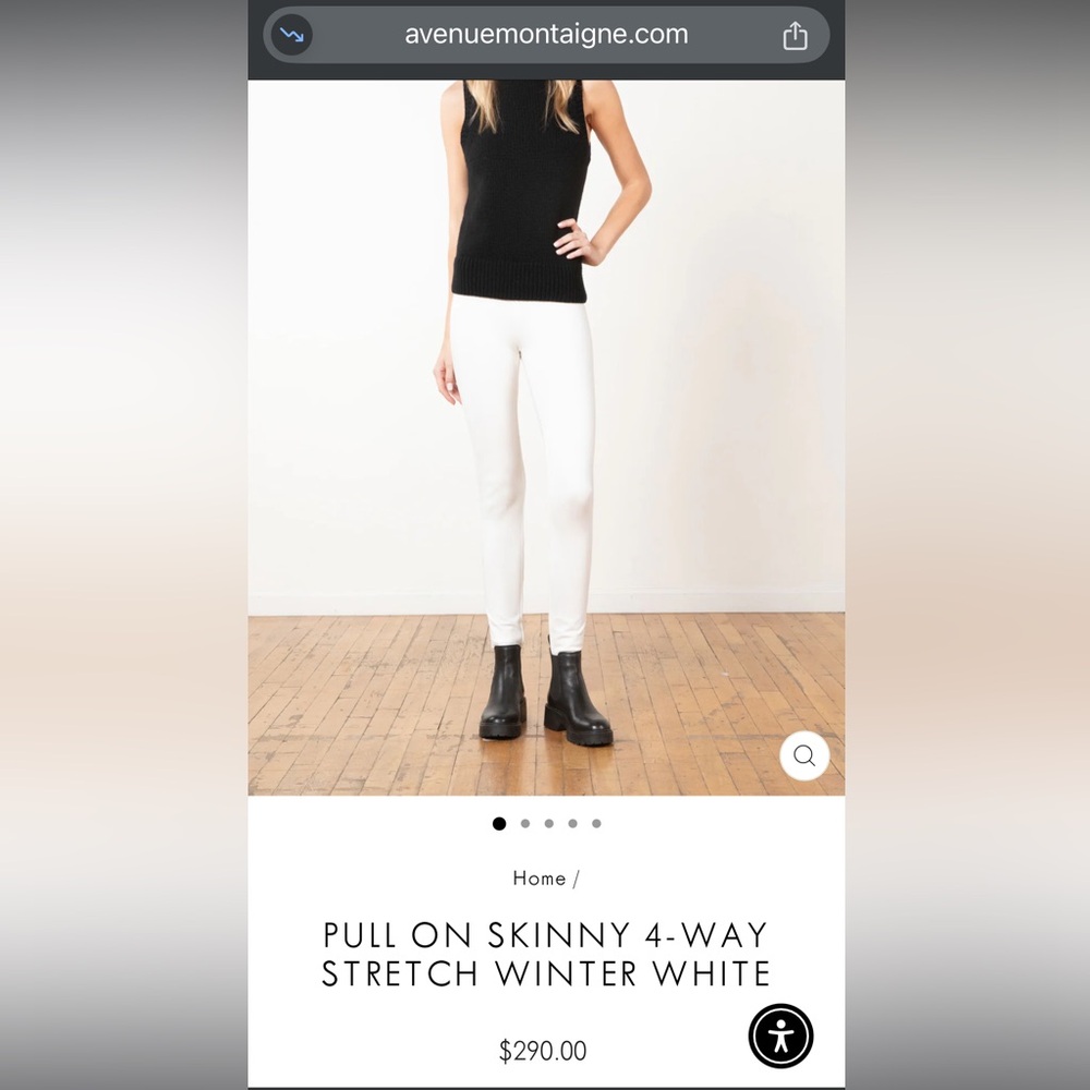 Avenue Montaigne Skinny Stretch Pant